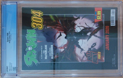 Spawn Vol 1 #300 - CGC 9.8 - Todd McFarlane - ASM 300 Homage - 4th Print