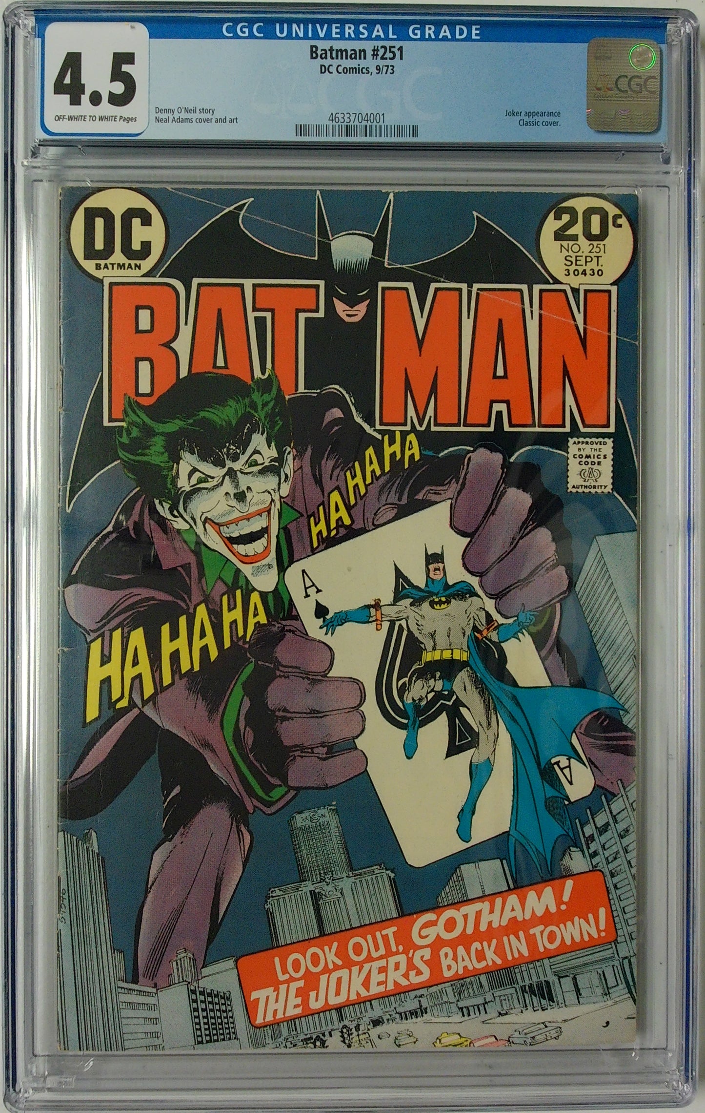 Batman Vol 1 #251 - CGC 4.5