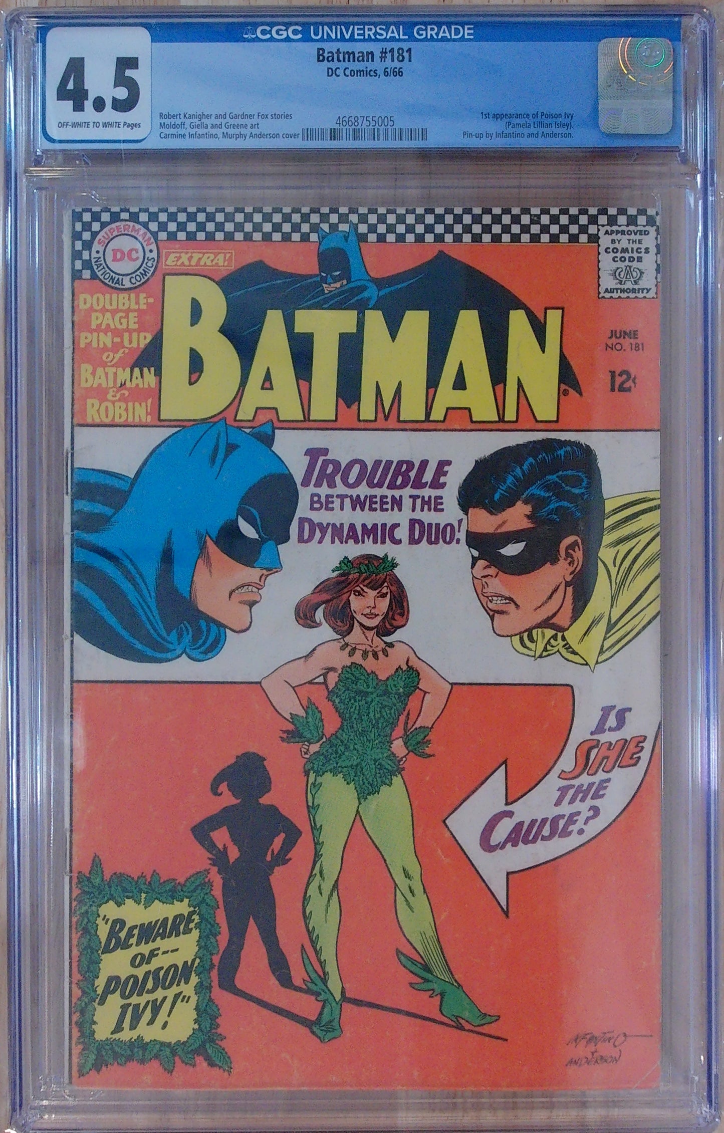 Batman Vol 1 #181 - CGC 4.5