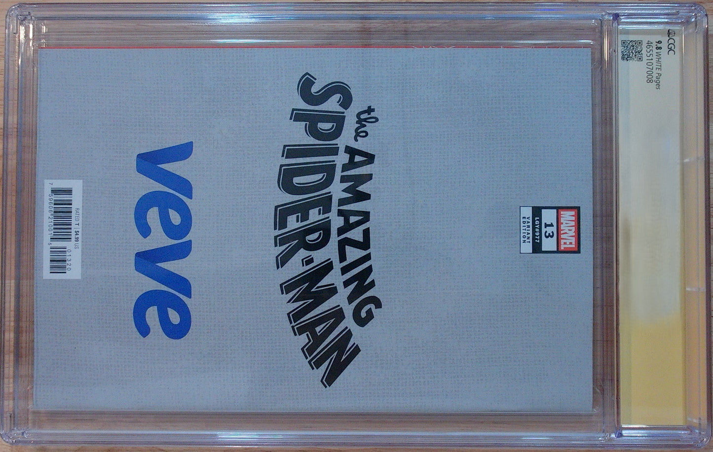 Amazing Spider-Man Vol 7 #13 - CGC SS 9.8 - Chrissie Zullo cover - Signed By Chrissie Zullo