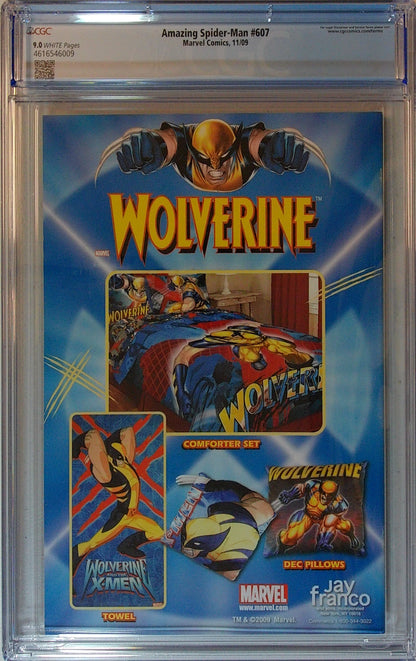 Amazing Spider-Man Vol 2 #607 - CGC 9.0