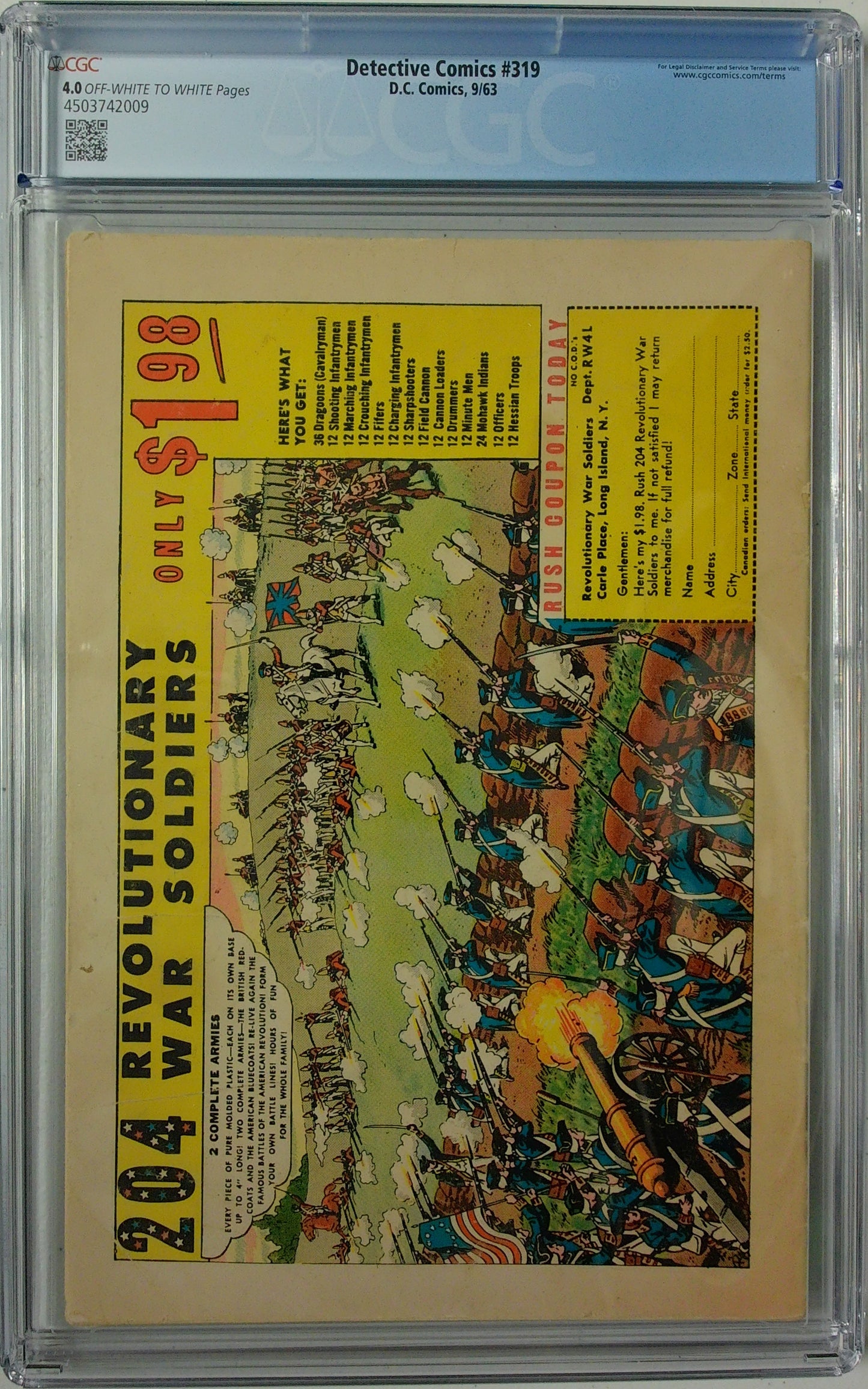 Detective Comics Vol 1 #319 - CGC 4.0