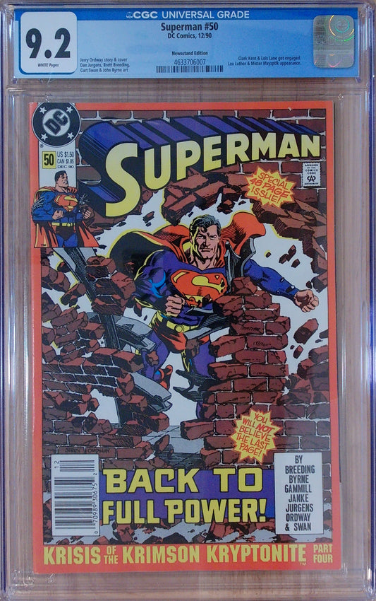 Superman Vol 2 #050 - CGC 9.2