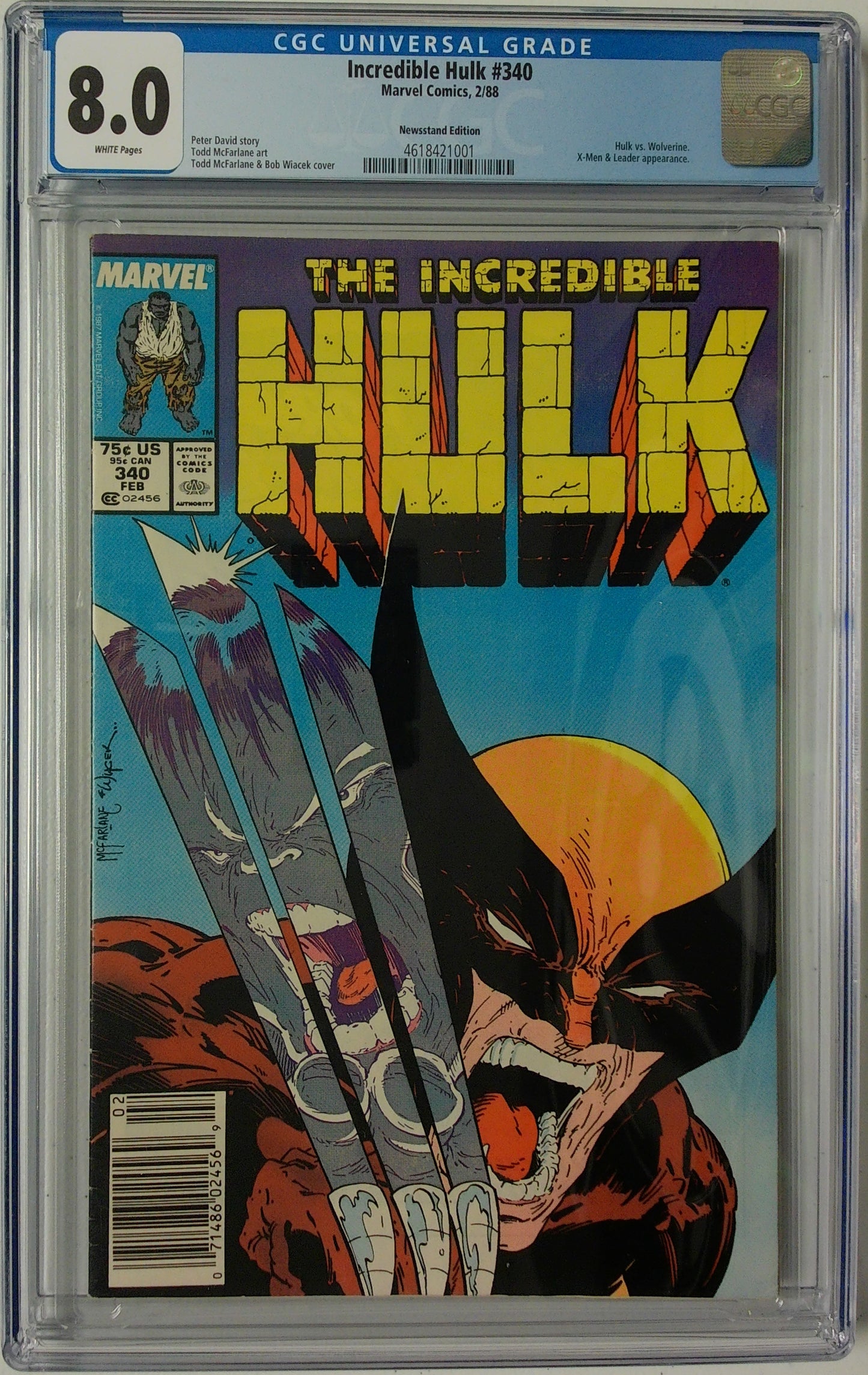 Incredible Hulk Vol 1 #340 - CGC 8.0 - Newsstand Edition