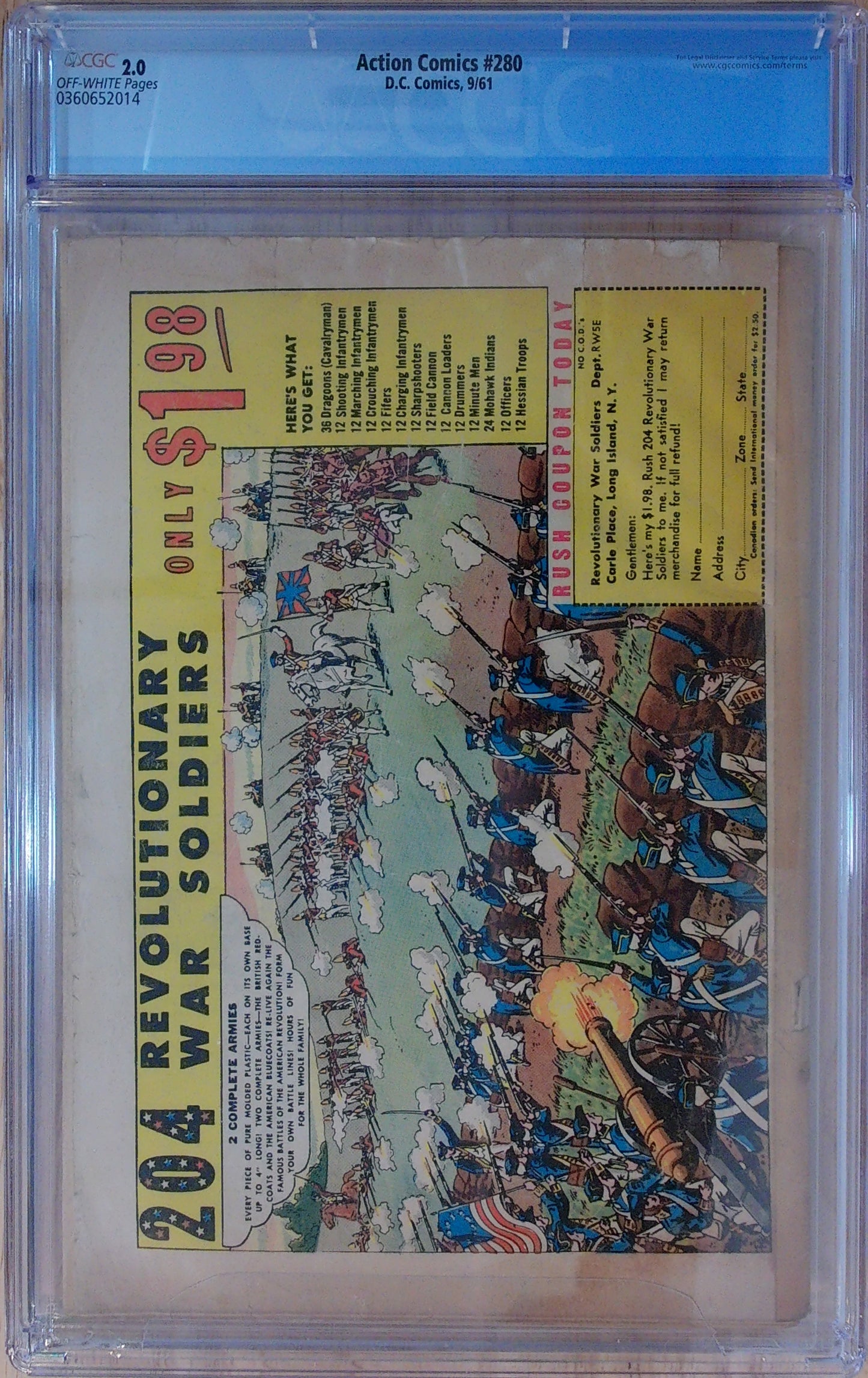 Action Comics Vol 1 #280  - CGC 2.0