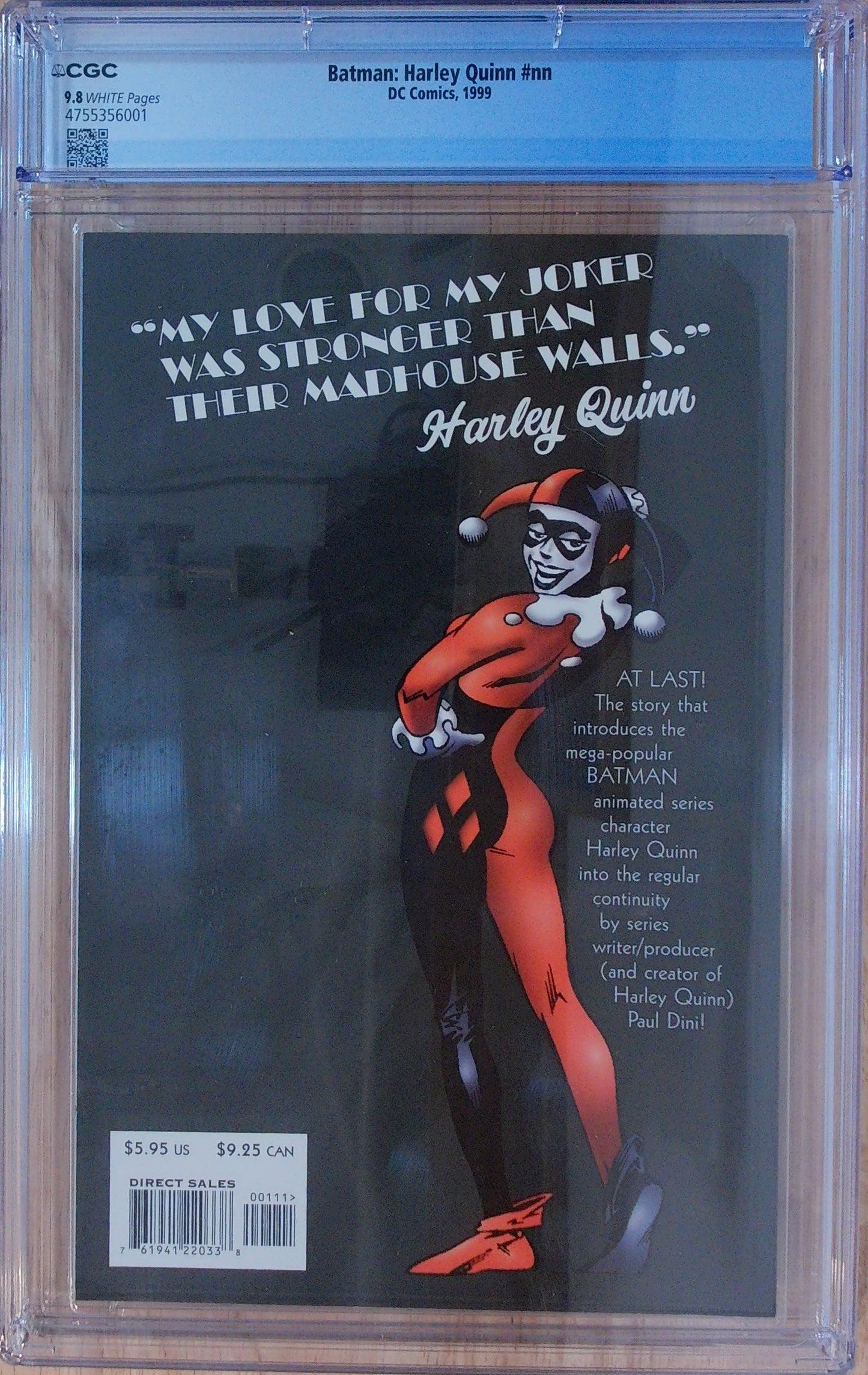 Batman: Harley Quinn #nn - First Print - CGC 9.8