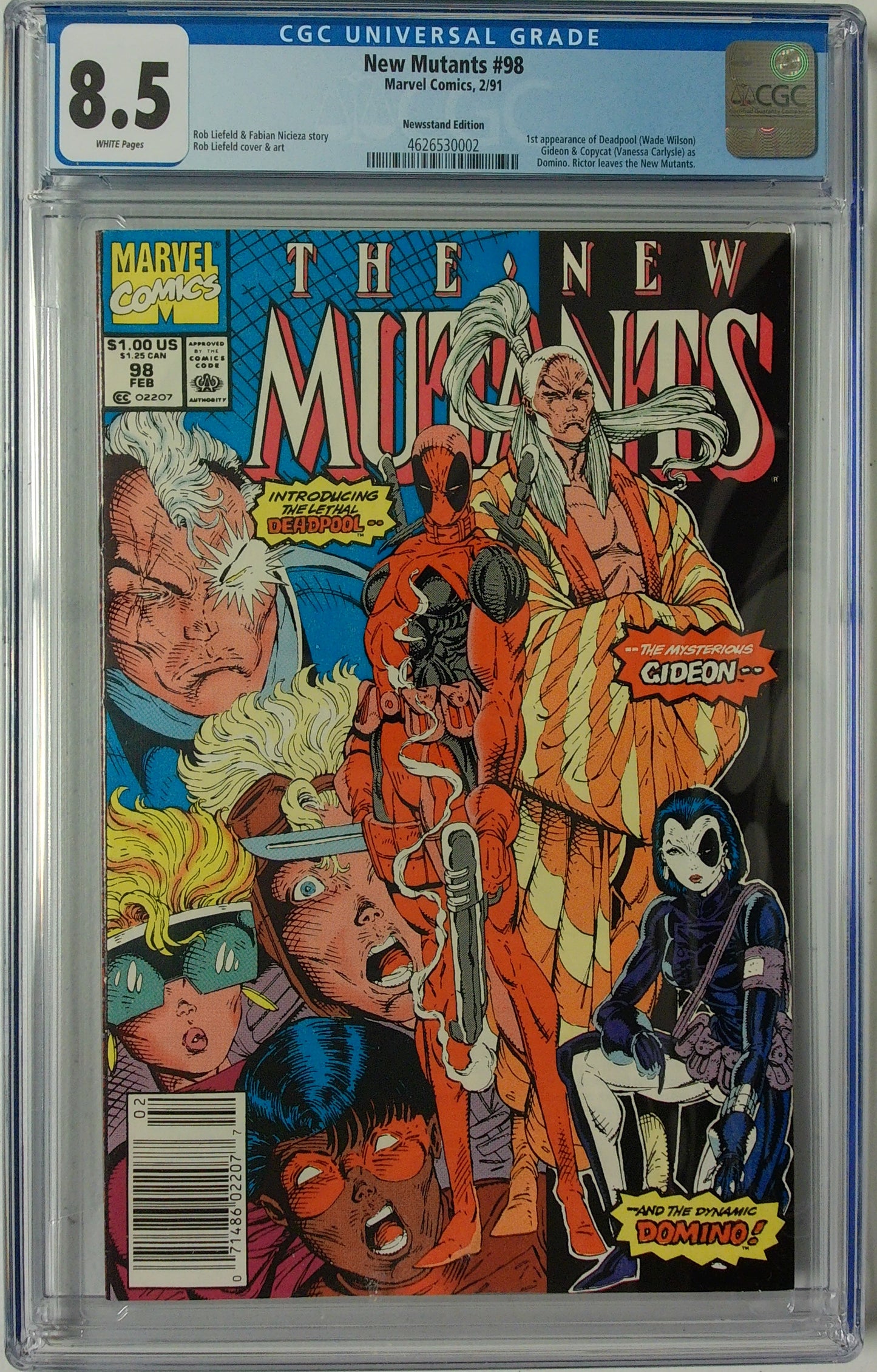 New Mutants Vol 1 #98 - CGC 8.5 - Newsstand Edition