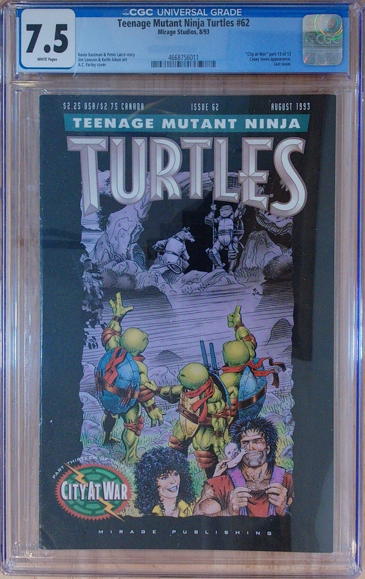 Teenage Mutant Ninja Turtles Vol 1 #62 - CGC 7.5