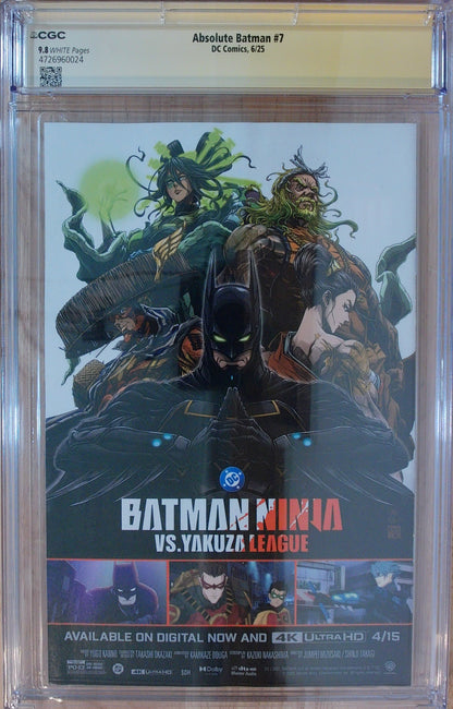 Absolute Batman Vol 1 #7 - CGC SS 9.8 - Signed by Scott Snyder