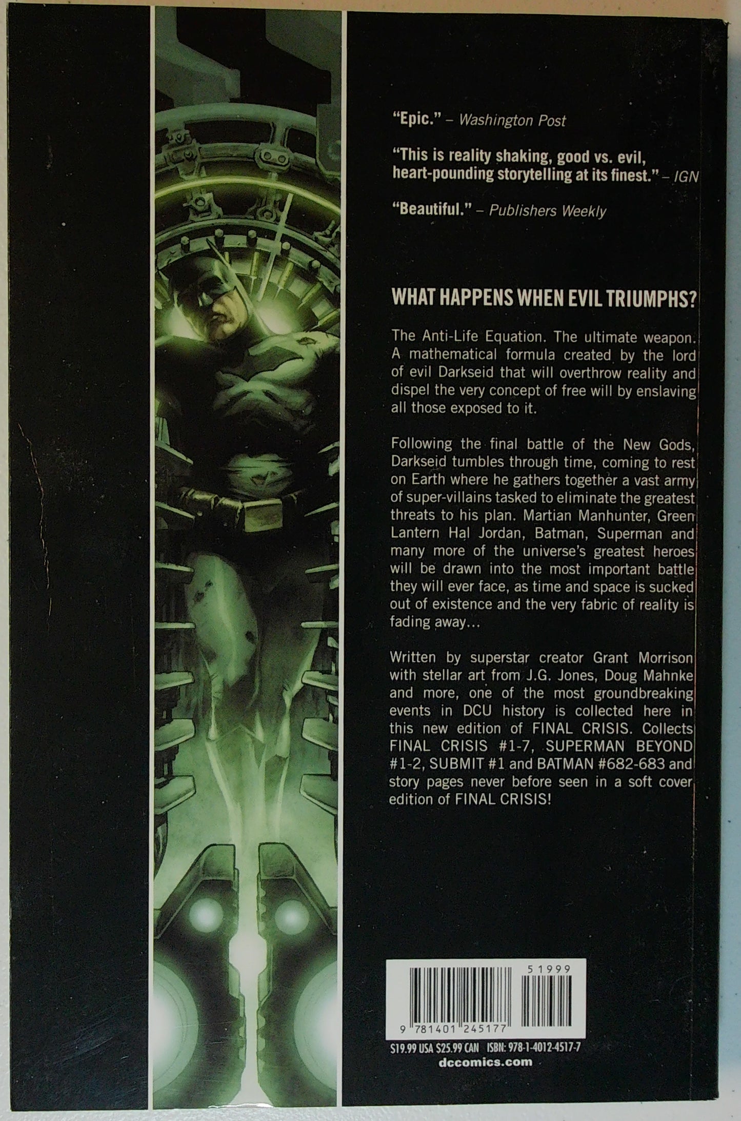 DC Final Crisis Paperback