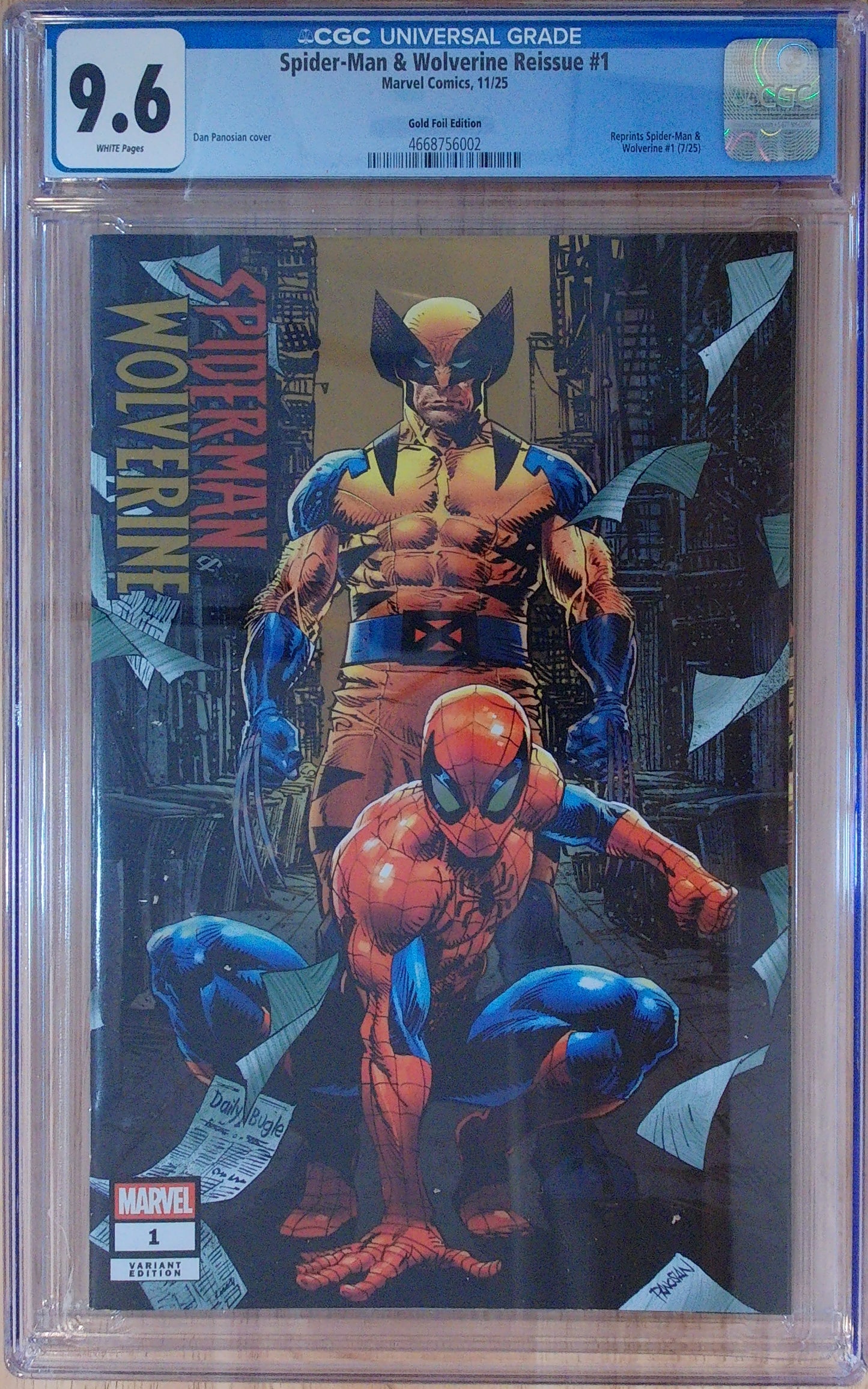 Spider-Man & Wolverine Vol 1 #1 - CGC 9.6 - WhatNot Gold Foil Edition