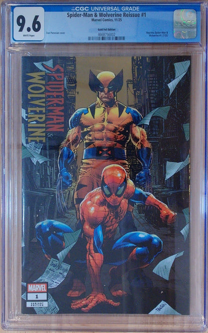 Spider-Man & Wolverine Vol 1 #1 - CGC 9.6 - WhatNot Gold Foil Edition