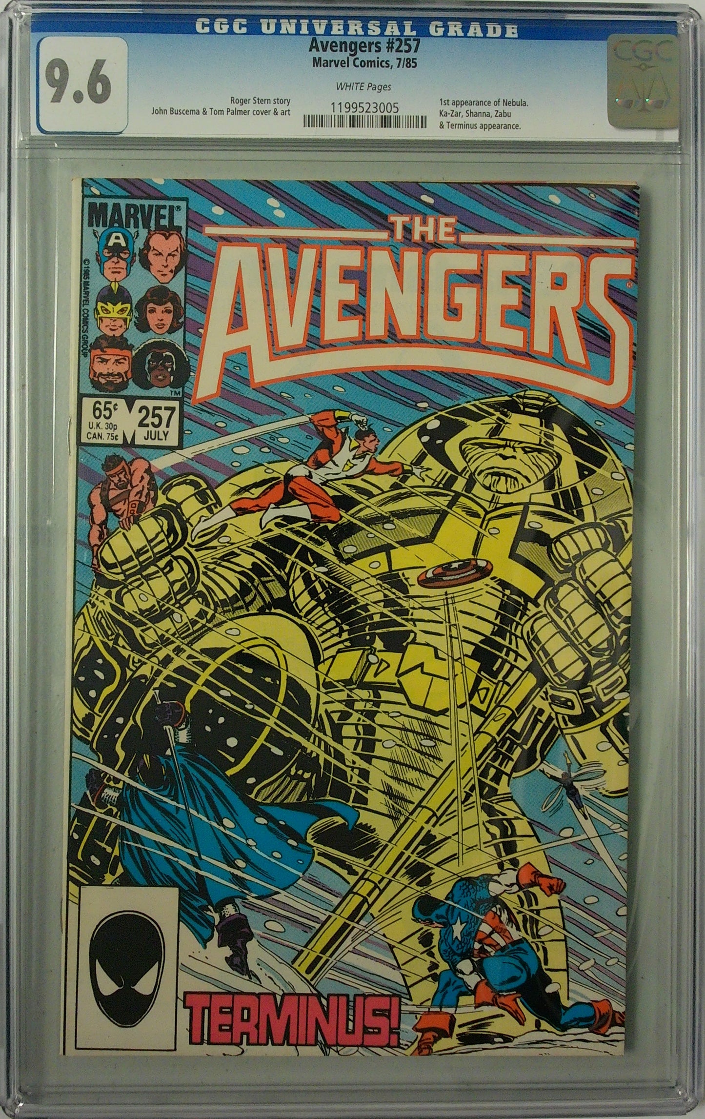 Avengers Vol 1 #257 - CGC 9.6
