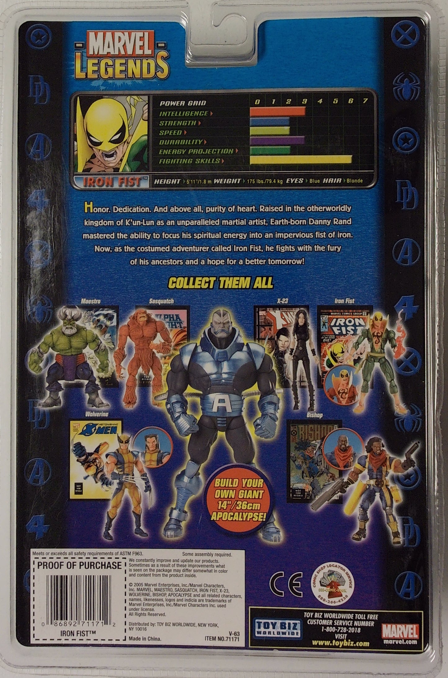 Marvel Legends Action Figures - Appocalypse Series - Iron Fist BAF