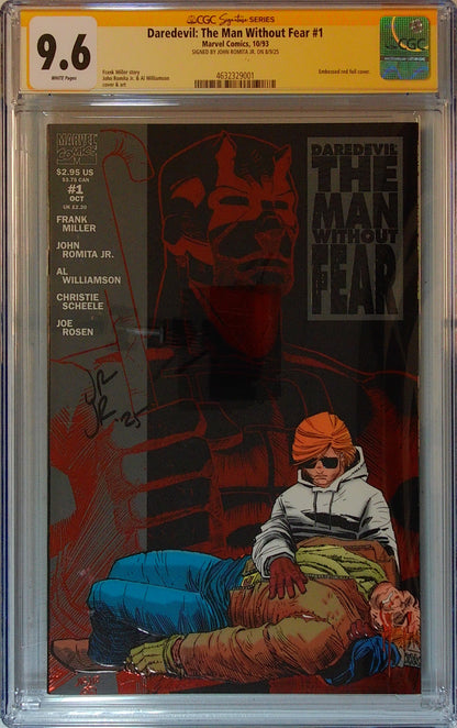 Daredevil: The Man Without Fear Vol 1 #1 - CGC SS 9.6 - Signed by John Romita Jr.