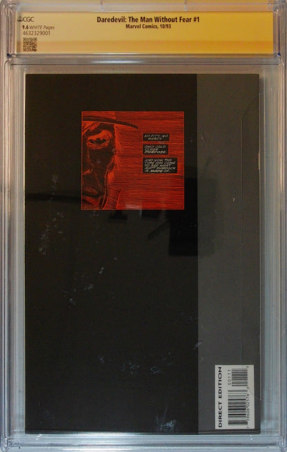 Daredevil: The Man Without Fear Vol 1 #1 - CGC SS 9.6 - Signed by John Romita Jr.