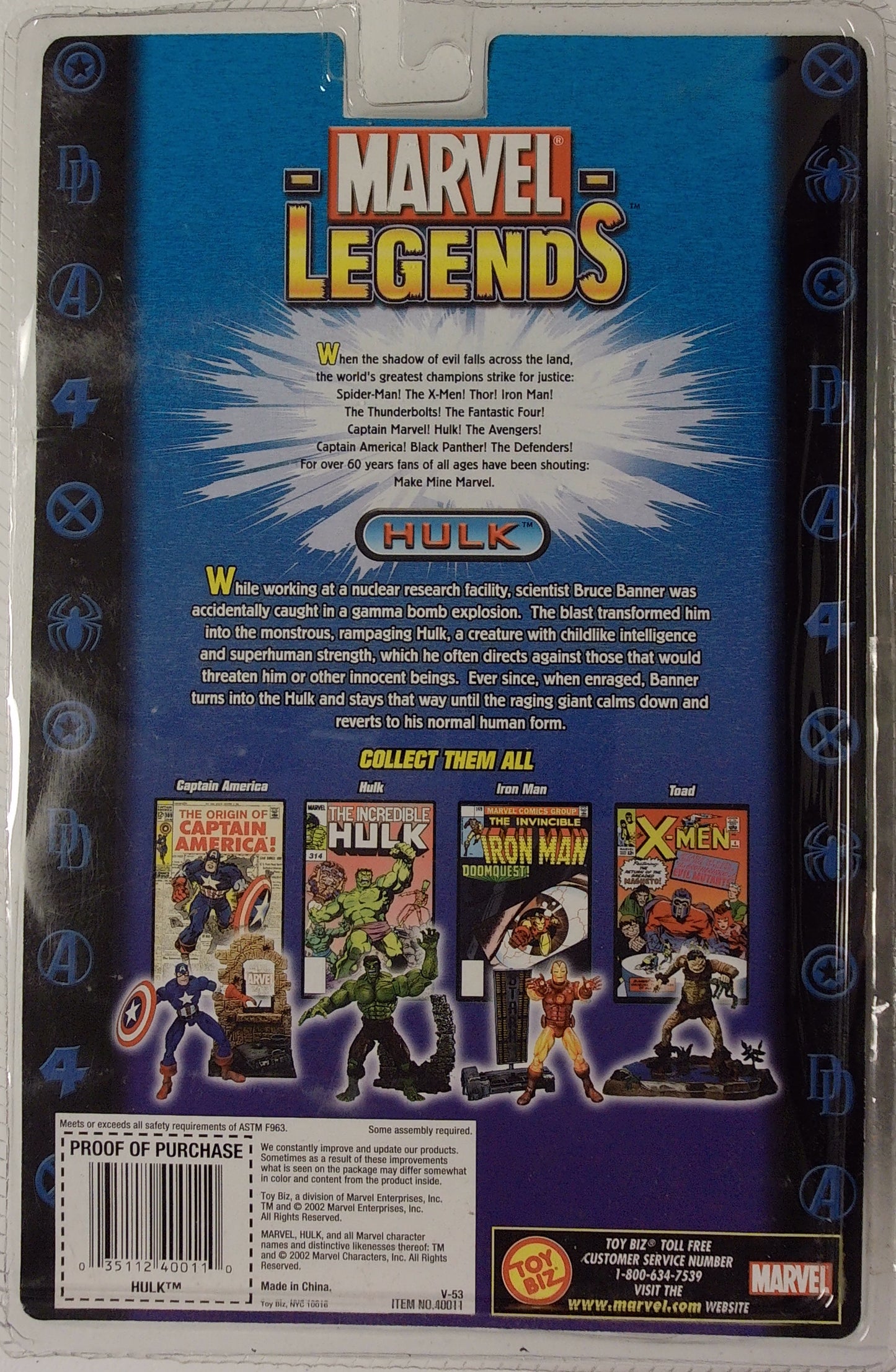 Marvel Legends Action Figures - Series I - Hulk