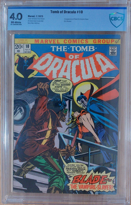 Tomb of Dracula Vol 1 #10 - CBCS 4.0 - 1st App. of Blade