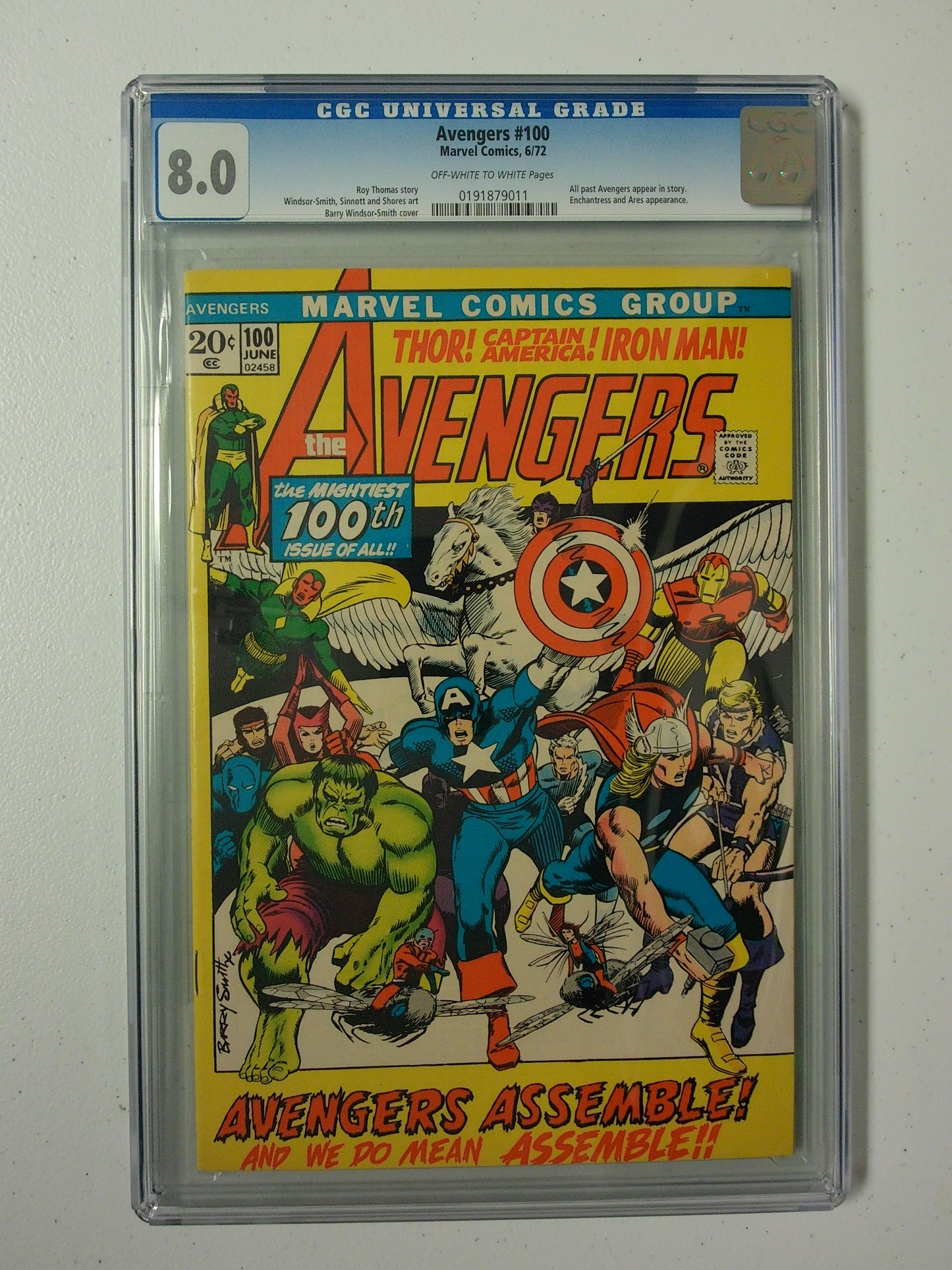 Avengers Vol 1 #100 - CGC 8.0