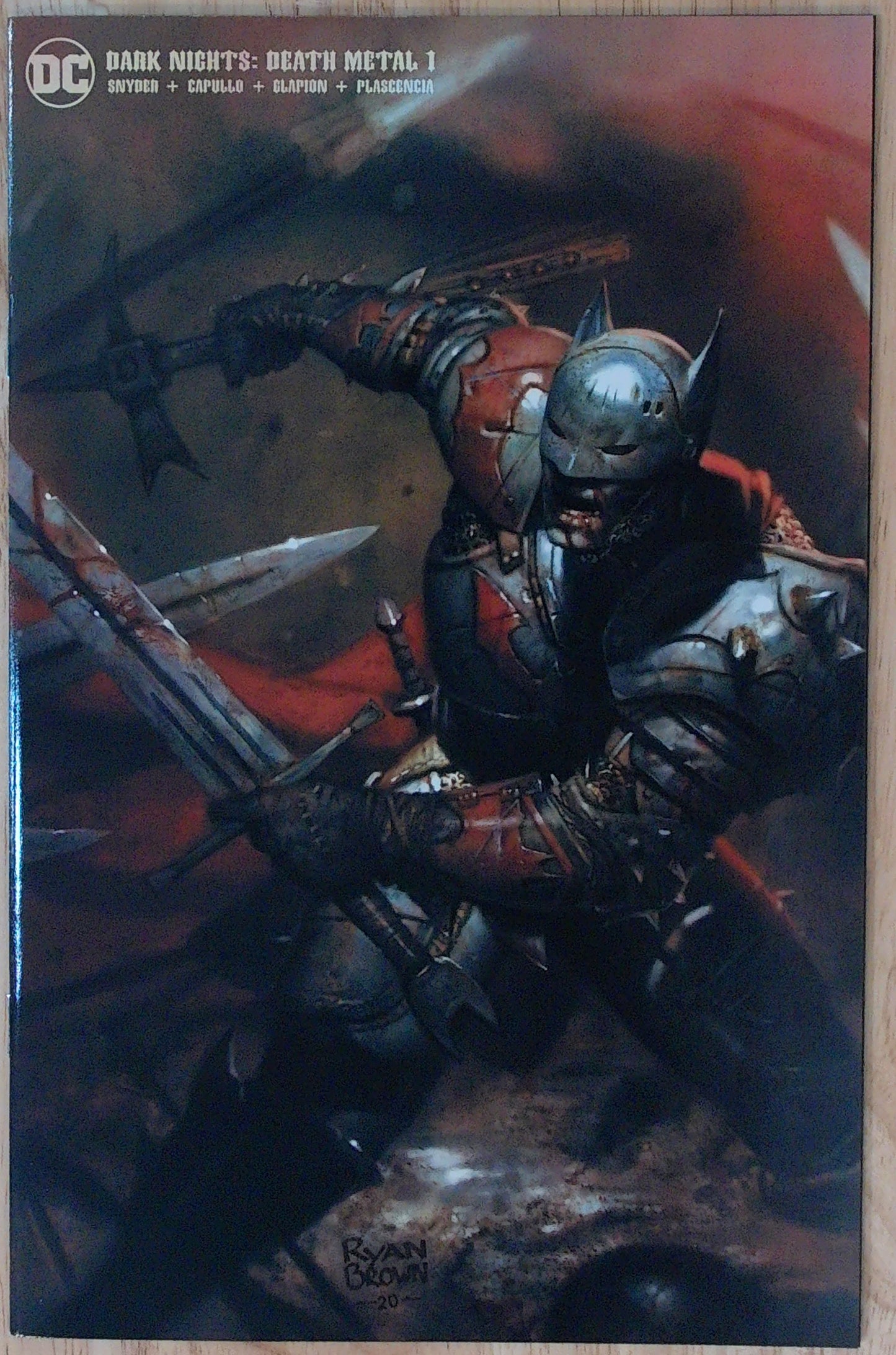 Dark night: Death Metal Vol 1 #1 - Ryan Brown Minimal Trade Dress