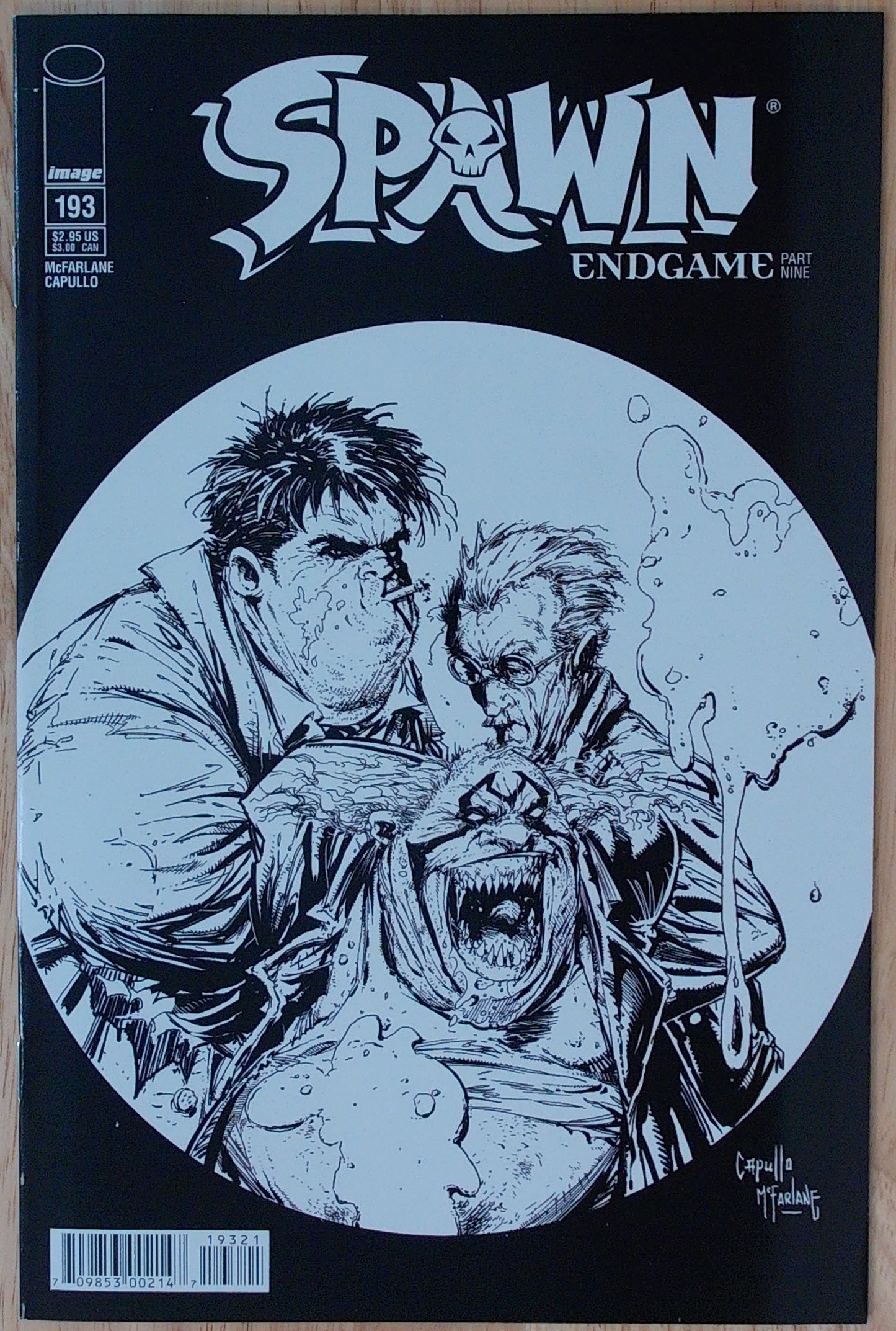 Spawn Vol 1 #193 - B&W Cover