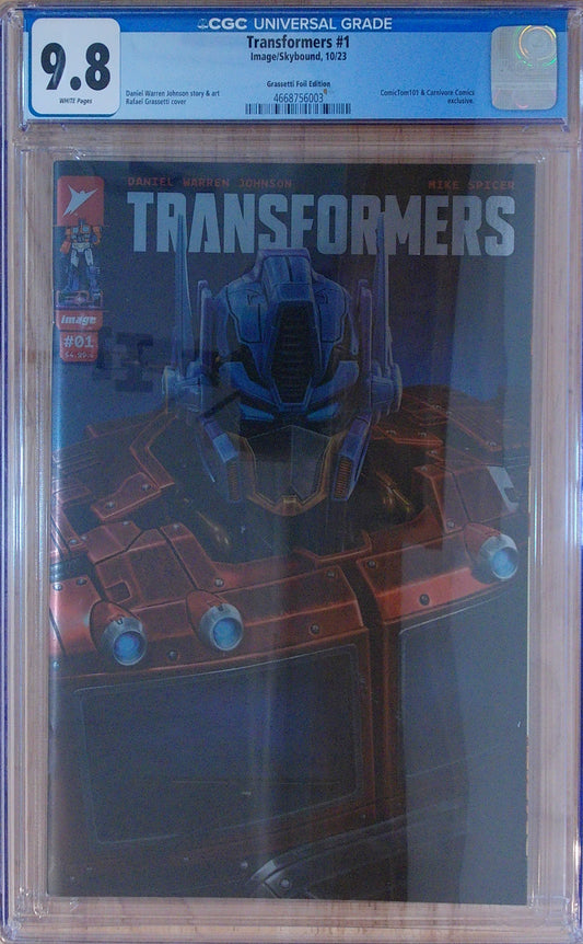 Transformers Vol 1 #1 - CGC 9.8 - Grassetti Foil Edition