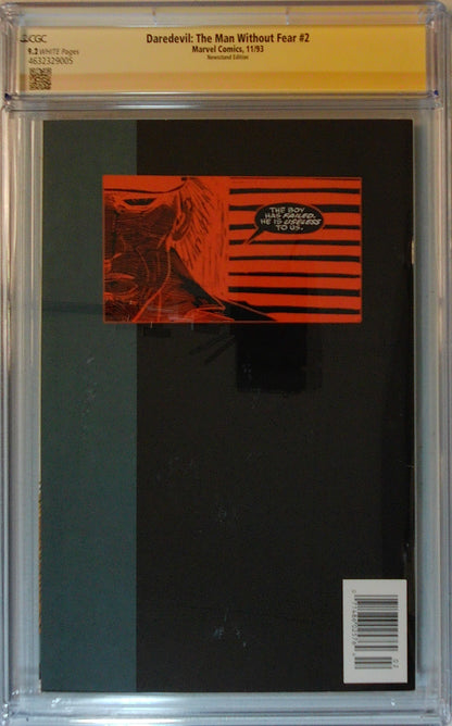 Daredevil: The Man Without Fear Vol 1 #2 - CGC SS 9.2 - Signed by John Romita Jr.