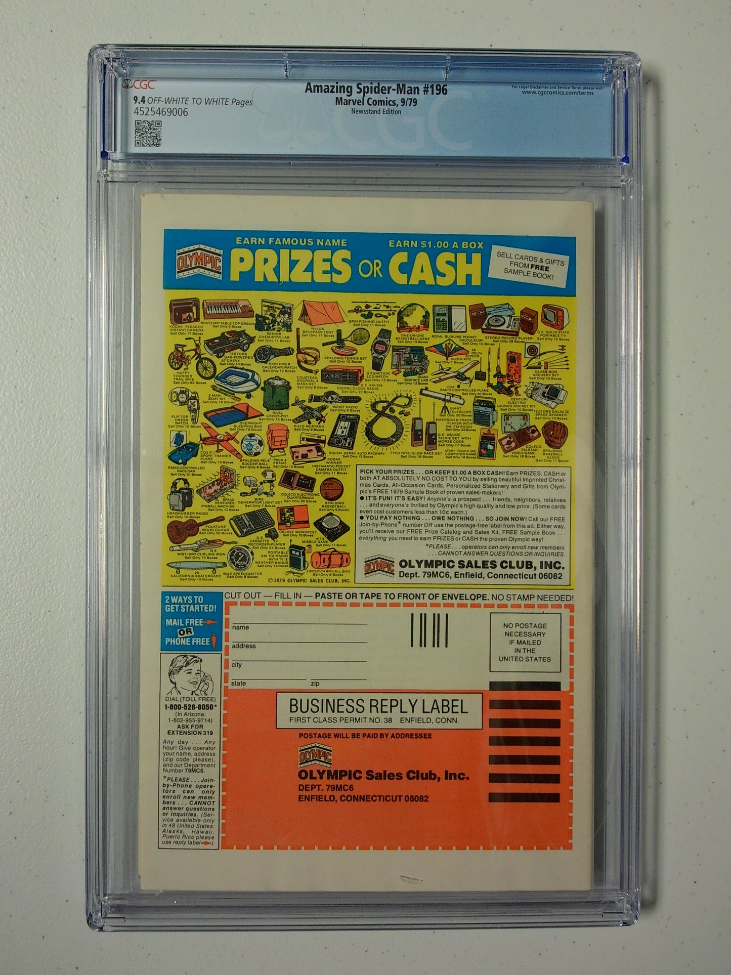 Amazing Spider-Man Vol 1 #196 - CGC 9.4