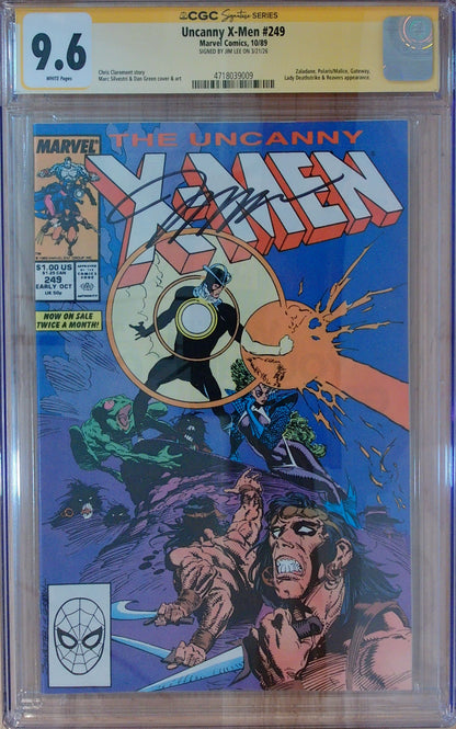Uncanny X-Men Vol 1 #249 - CGC SS 9.6 - Signed by Jim Lee
