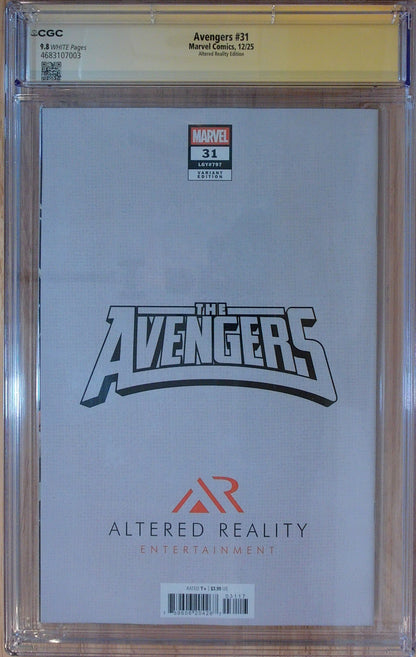 Avengers Vol 9 #31 - CGC SS 9.8 - Alex Maleev Cover - Signed by Alex Maleev
