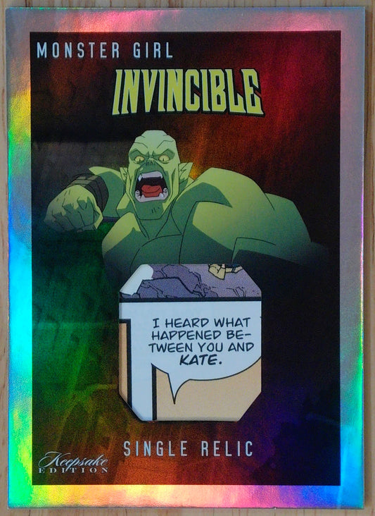 Invincible Season 1 #460 - Monster Girl - Single Relic Card