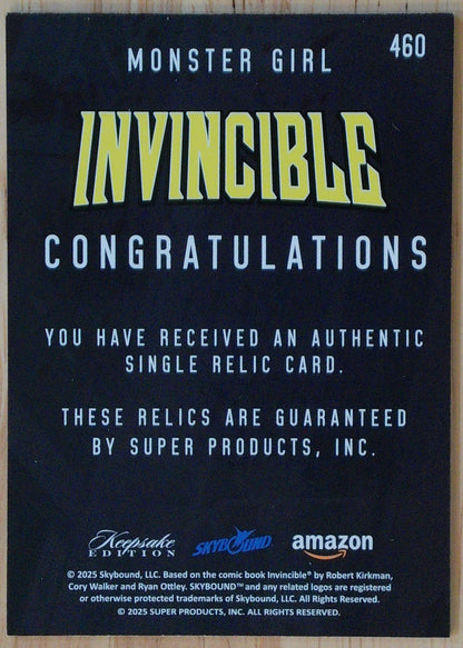 Invincible Season 1 #460 - Monster Girl - Single Relic Card