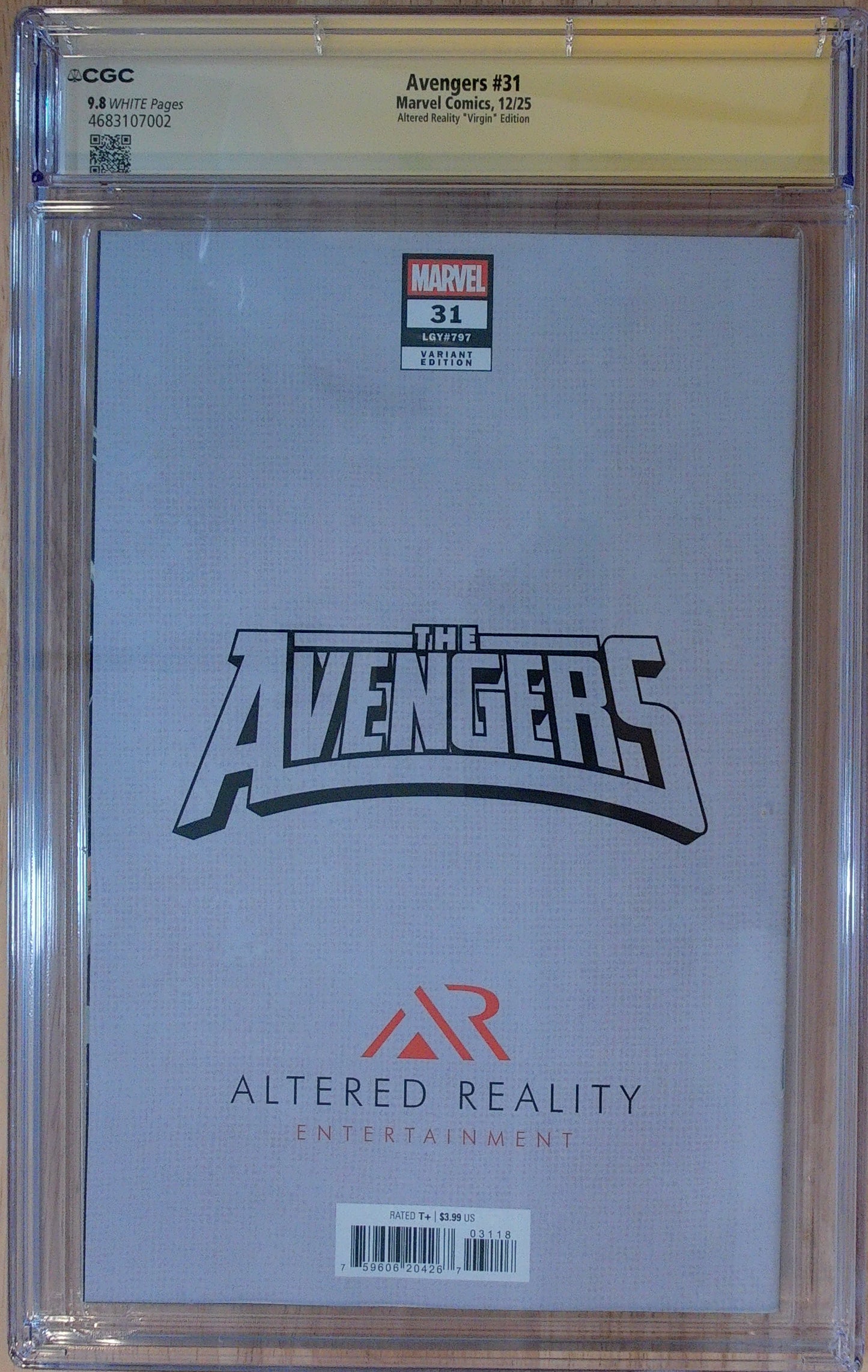 Avengers Vol 9 #31 - CGC SS 9.8 - Alex Maleev Virgin Cover - Signed by Alex Maleev