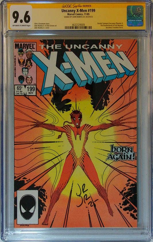 Uncanny X-Men Vol 1 #199 - CGC SS 9.6 - Signed by John Romita Jr