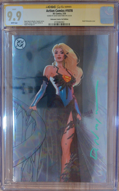 Action Comics Vol 3 #1078 - David Nakayama Foil Edition- CGC SS 9.9 - Signed by David Nakayama