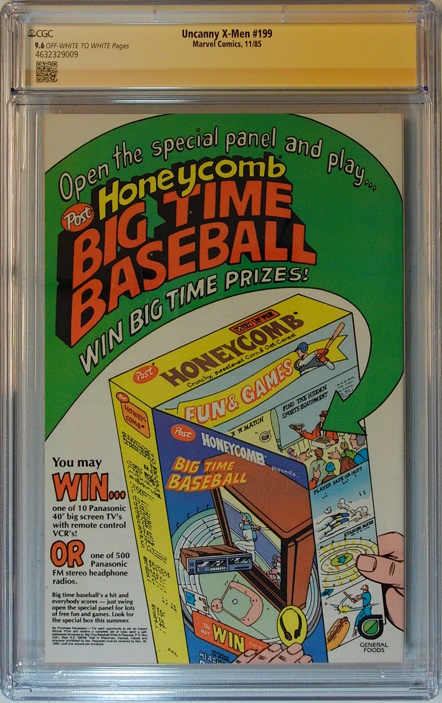 Uncanny X-Men Vol 1 #199 - CGC SS 9.6 - Signed by John Romita Jr