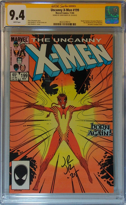 Uncanny X-Men Vol 1 #199 - CGC SS 9.4 - Signed by John Romita Jr