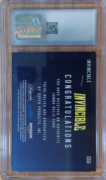 Invincible Season 1 #550 - Jumbo Vinyl Relic Card - CGC 8