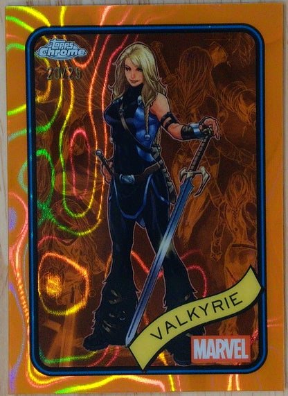 Topps Marvel Chrome Valkyrie #187 - Orange Lava 20/25