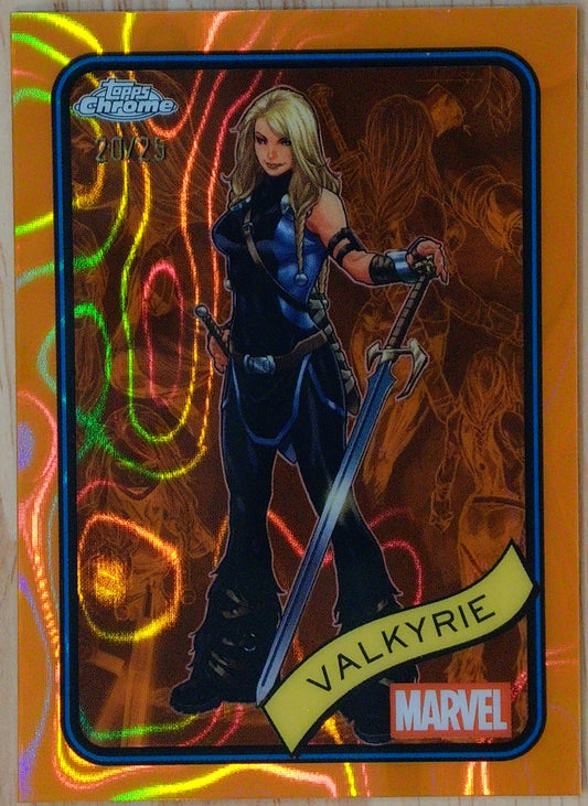 Topps Marvel Chrome Valkyrie #187 - Orange Lava 20/25