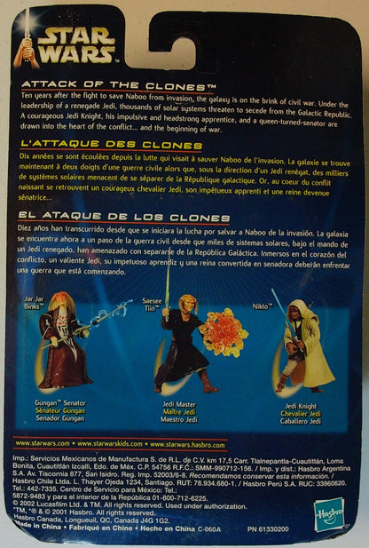 Star Wars Attack of the Clones: SaeSee Tiin With Force Figure - 2002