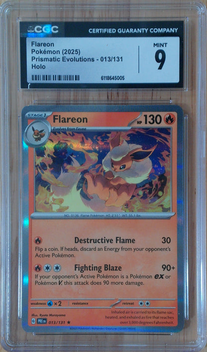 Flareon #013/131 - Prismatic Evolutions - CGC 9.0
