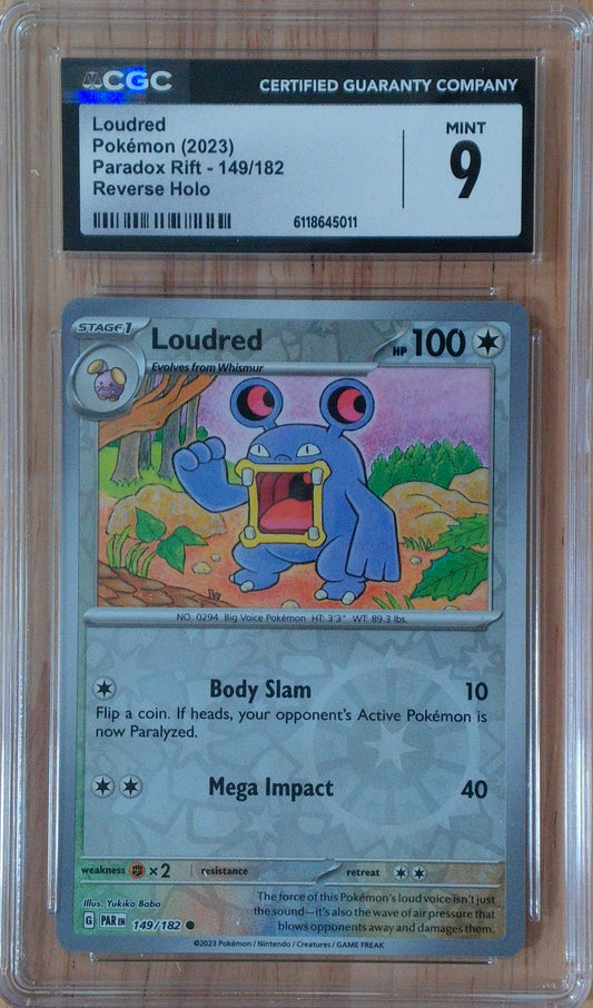 Loudred #149/182 - Paradox Rift - CGC 9.0