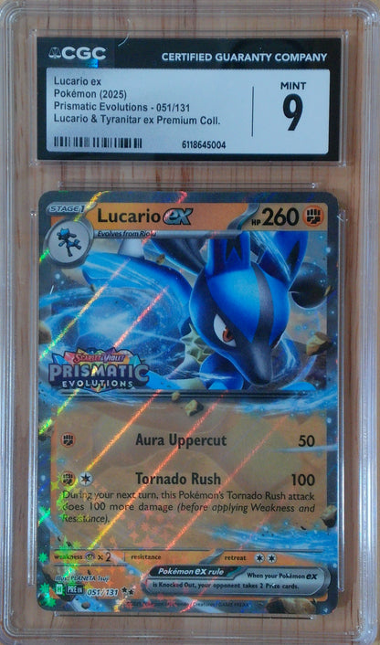 Lucario Ex #051/131 - Prismatic Evolutions - CGC 9.0