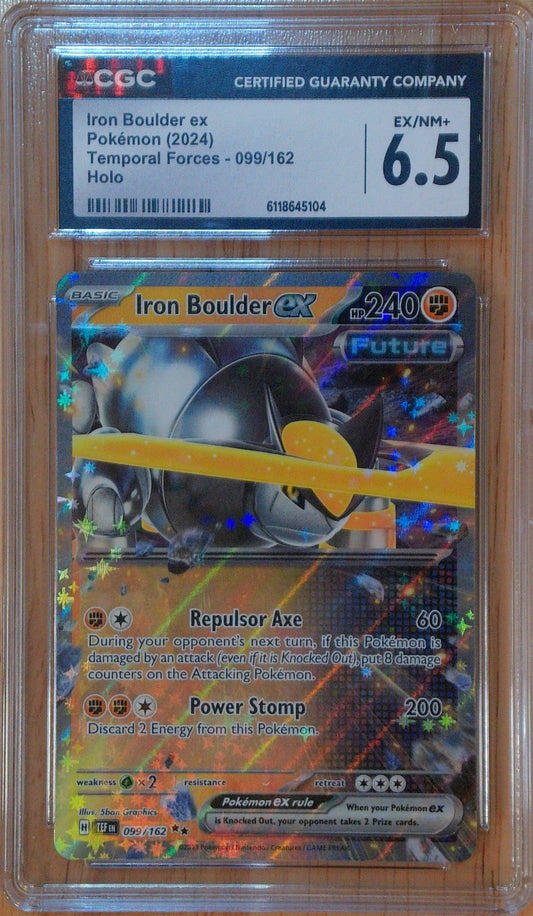 Iron Boulder Ex #099/162 - Temporal Forces - CGC 6.5 EX/NM+