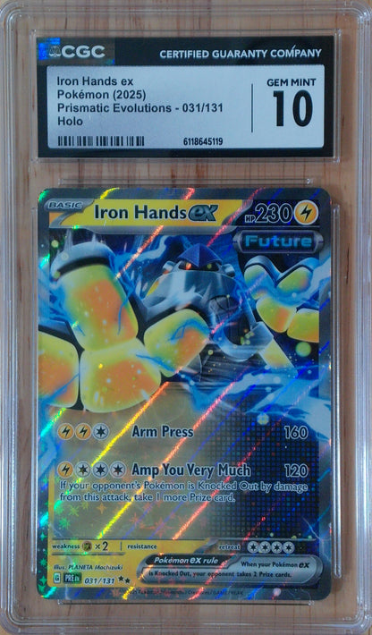Iron Hands Ex #031/131 - Prismatic Evolutions - CGC 10.0