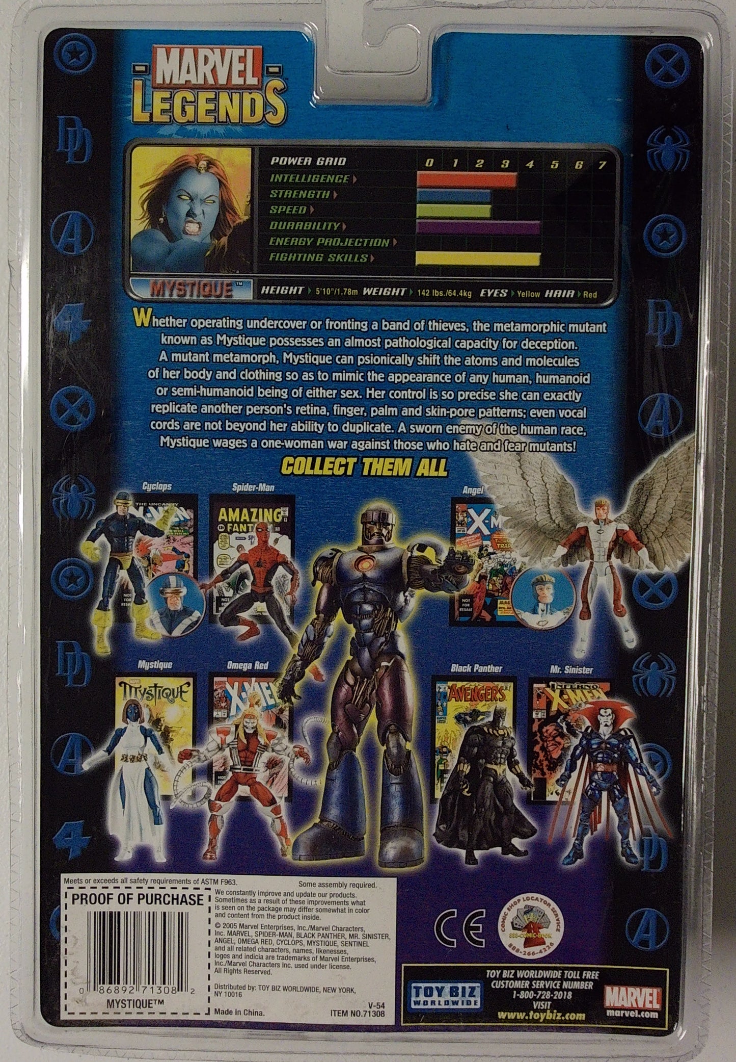 Marvel Legends Action Figures - Sentinel Series - Mystique BAF