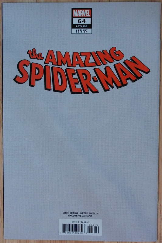 Amazing Spider-Man Vol 6 #64 - John Giang - Negative Bleed (Limited 3000)