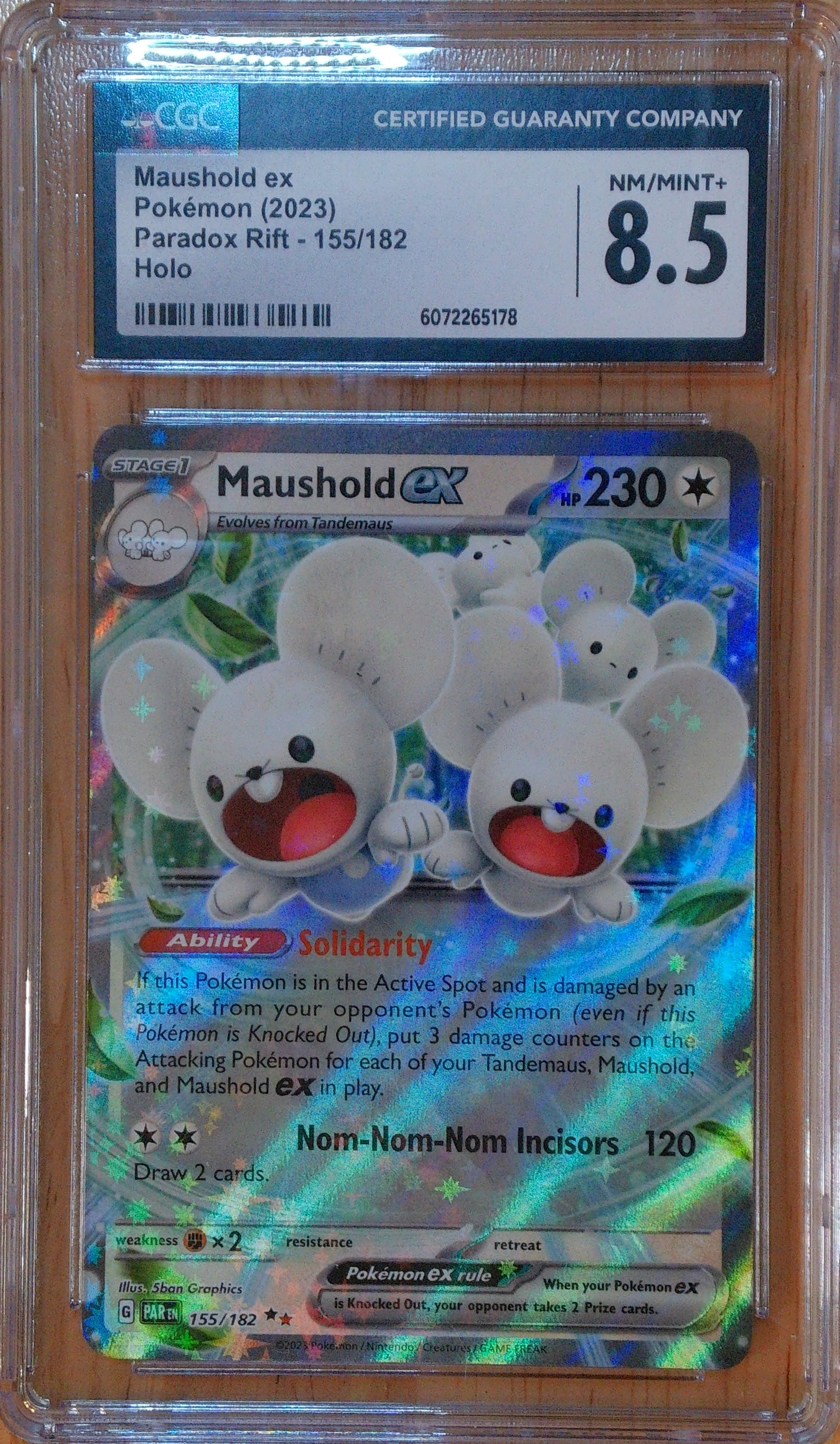 Maushold Ex #155/182 - Paradox Rift - CGC 8.5 - Holo