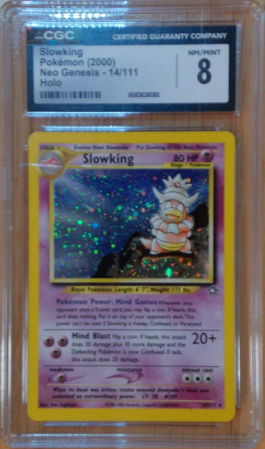 Slowking #14/111 - Neo Genesis - CGC 8 - Holo